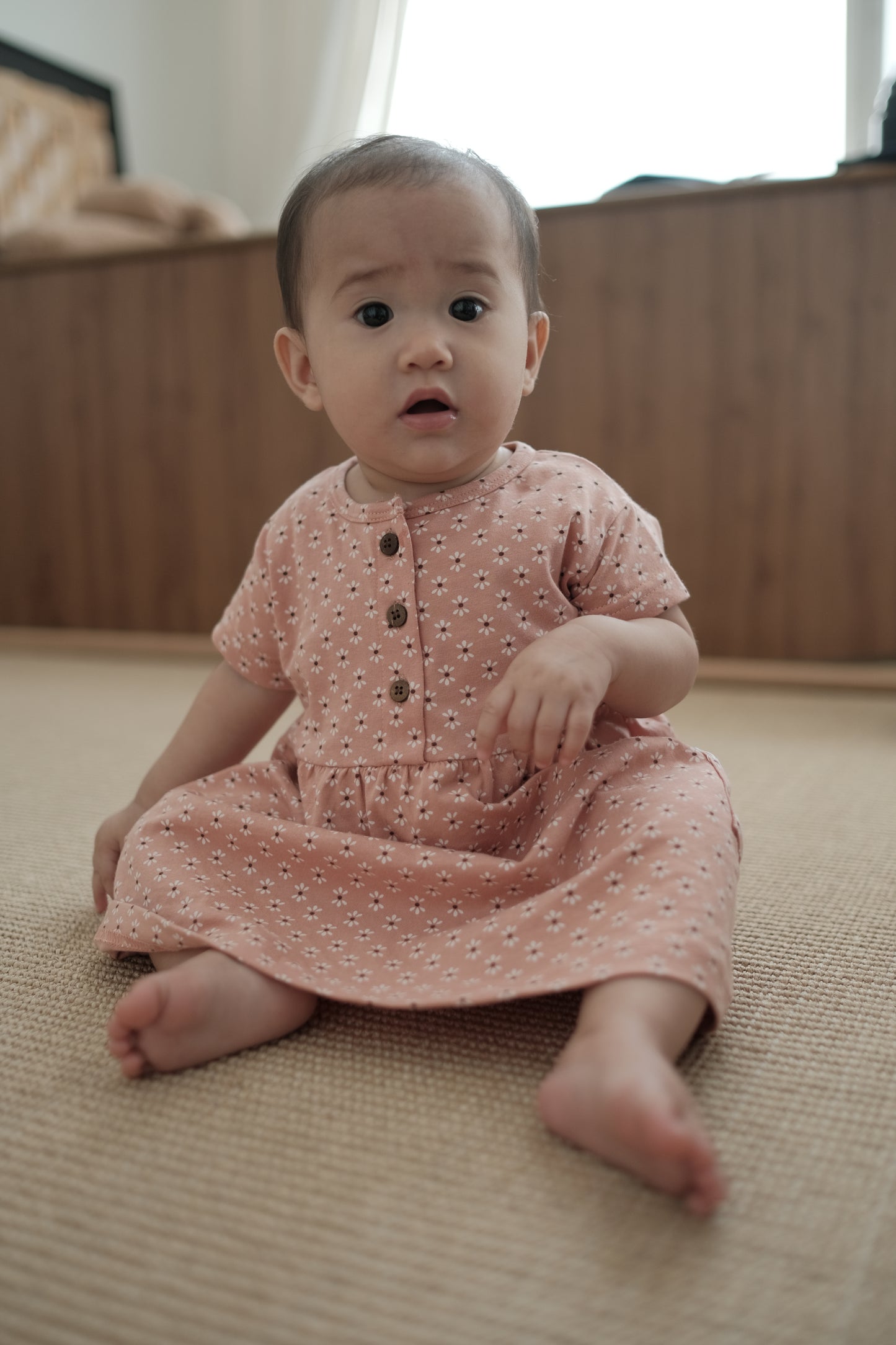 Peach Bloom Dress + Bloomer