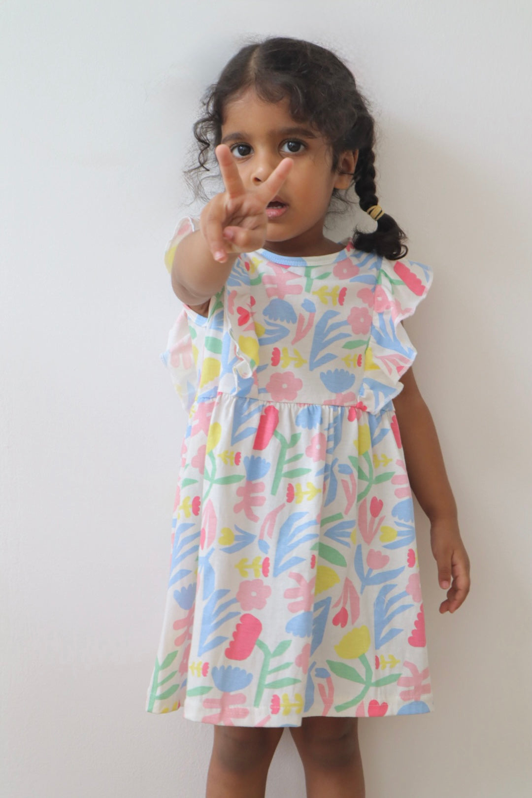 Pastel Petals Frill Dress