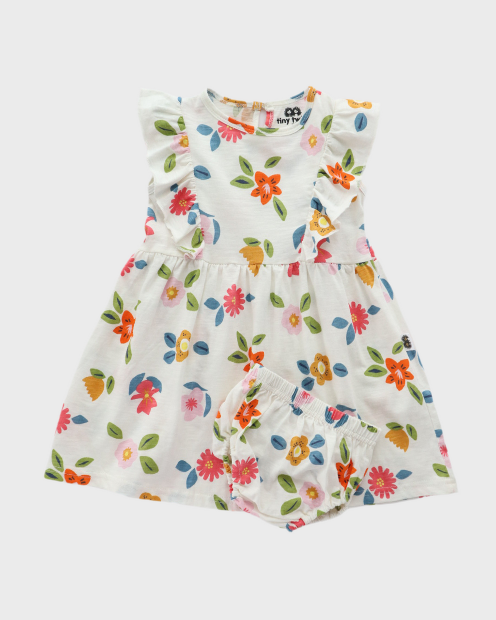 Floral Whisper Frill Dress + Bloomer