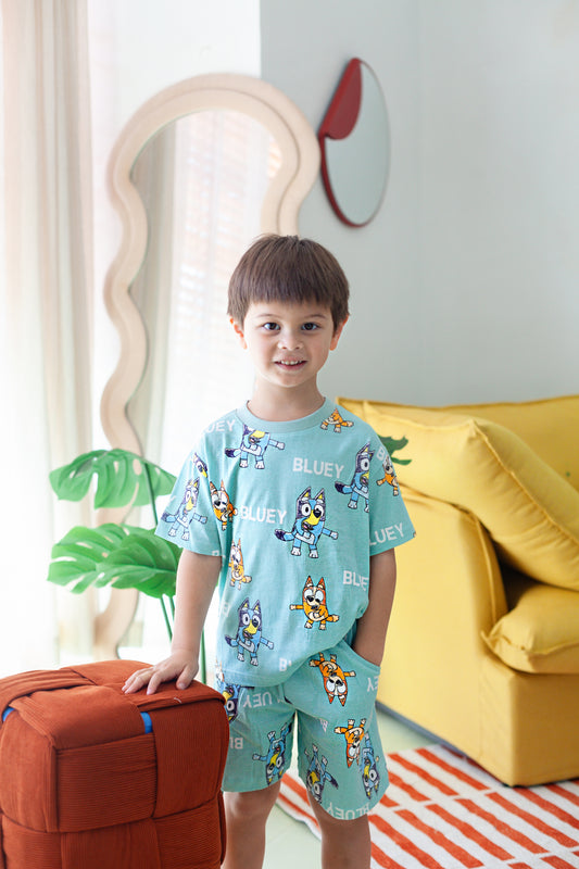 Blue Buddies Oversized Co-ords