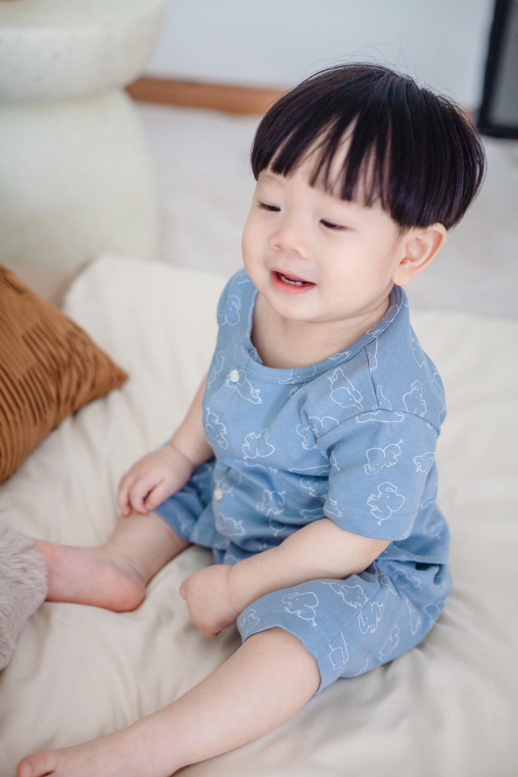 Tiny Trumpet (Blue) Short Sleeve Co-ords