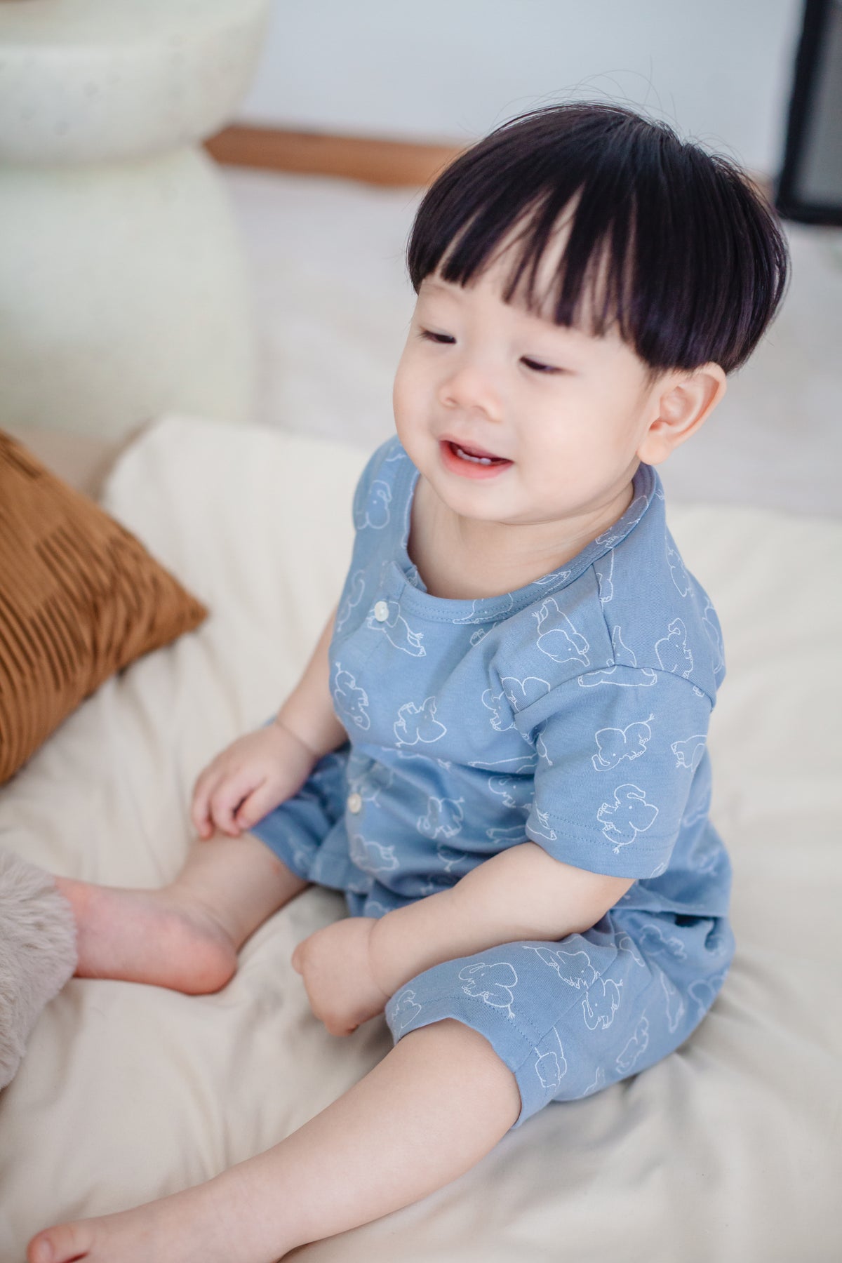 Tiny Trumpet (Blue) Short Sleeve Co-ords