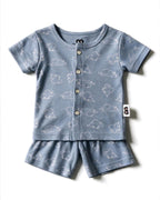Tiny Trumpet (Blue) Short Sleeve Co-ords