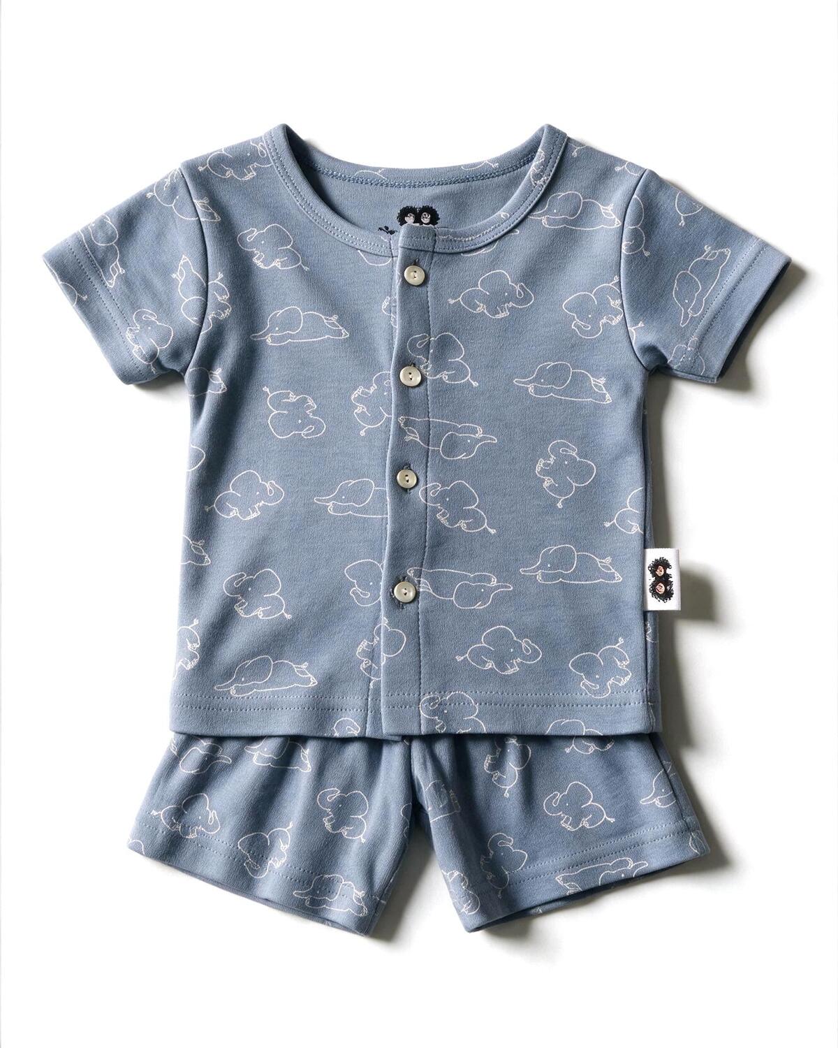 Tiny Trumpet (Blue) Short Sleeve Co-ords