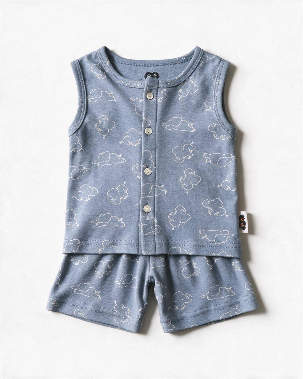 Tiny Trumpet (Blue) Sleeveless Co-ords