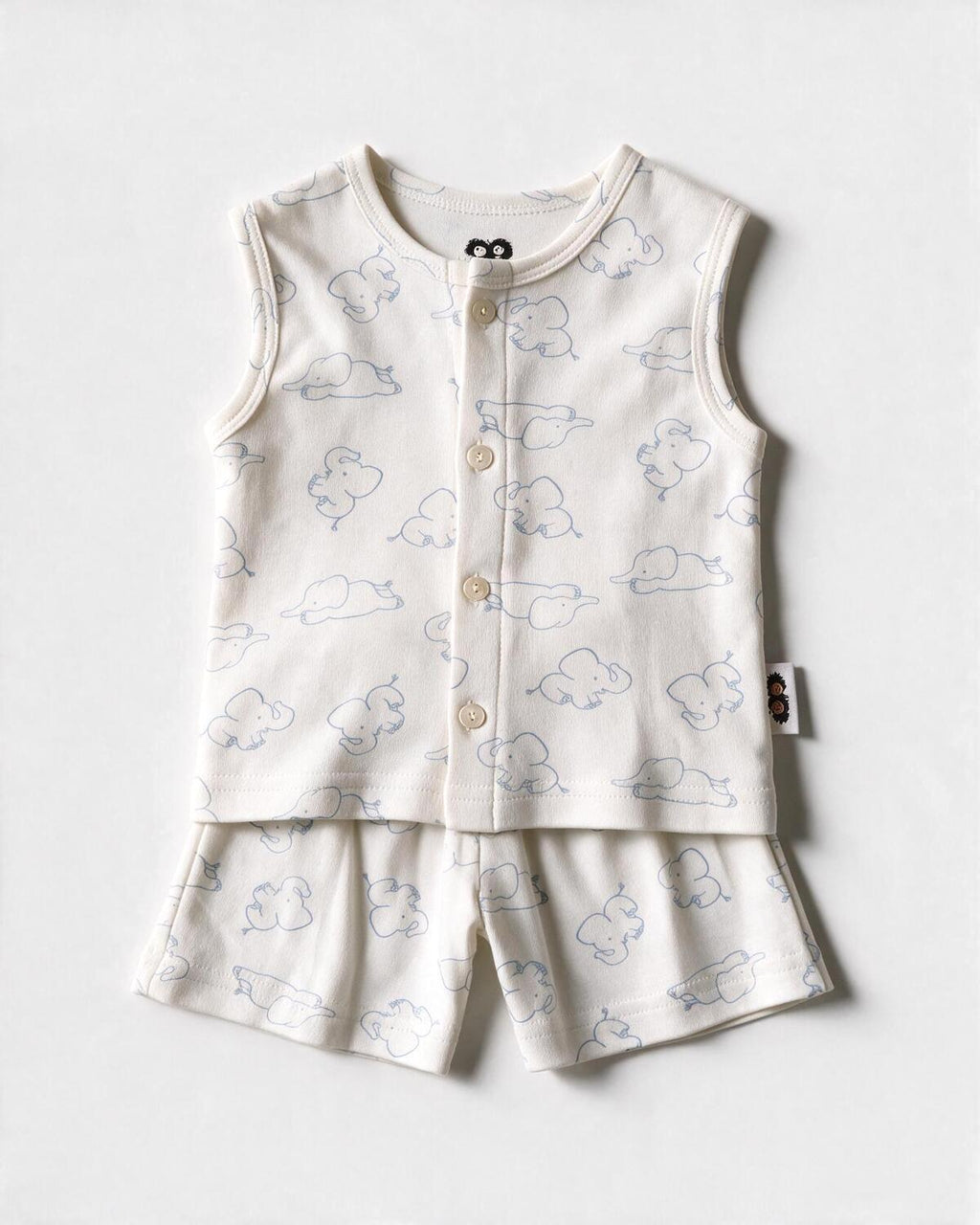 Tiny Trumpet (White) Sleeveless Co-ords