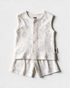 Tiny Trumpet (White) Sleeveless Co-ords