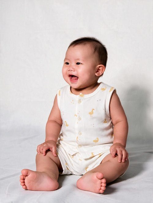 Ducky Dots Sleeveless Co-ords