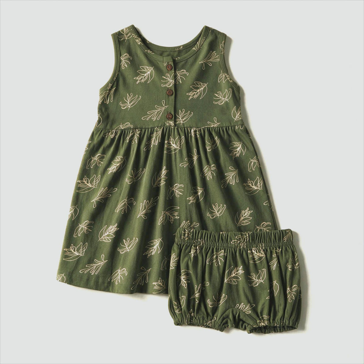 Olive Blossom Sundress