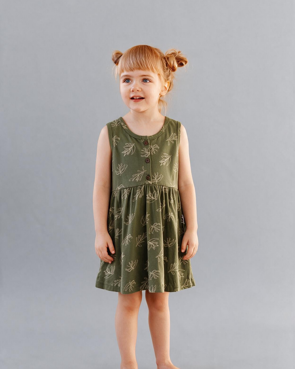 Olive Blossom Sundress