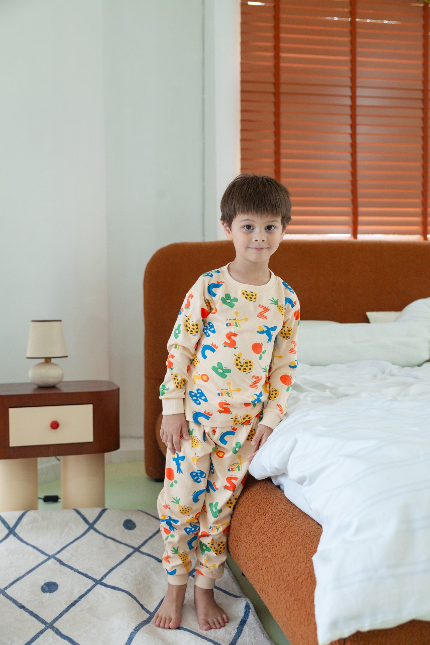 Pineapple Font Toddler Pyjamas