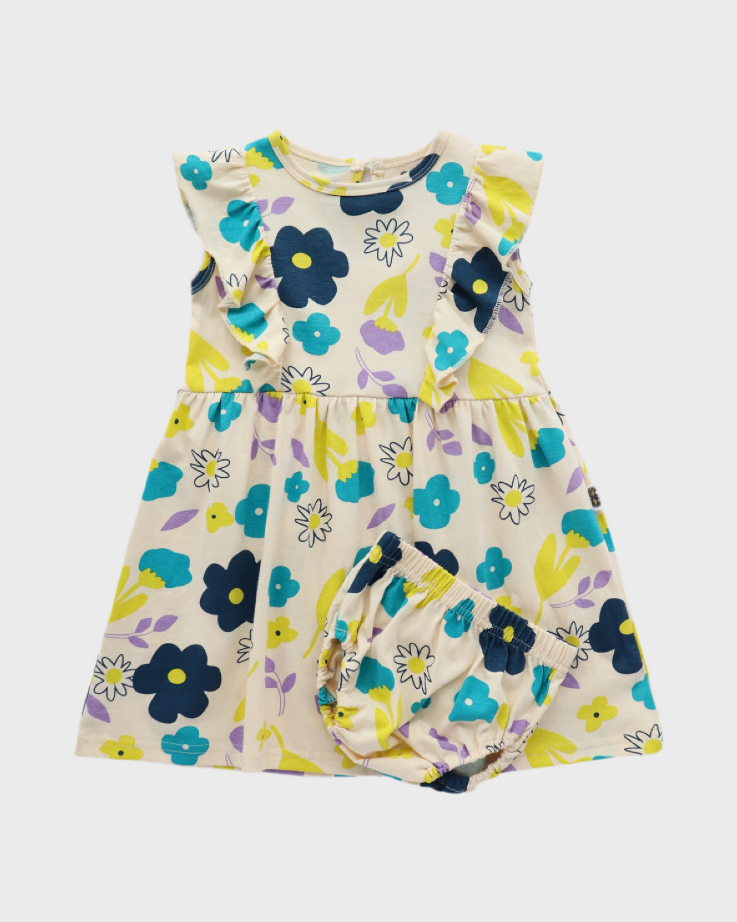 Floral Symphony Frill Dress + Bloomer