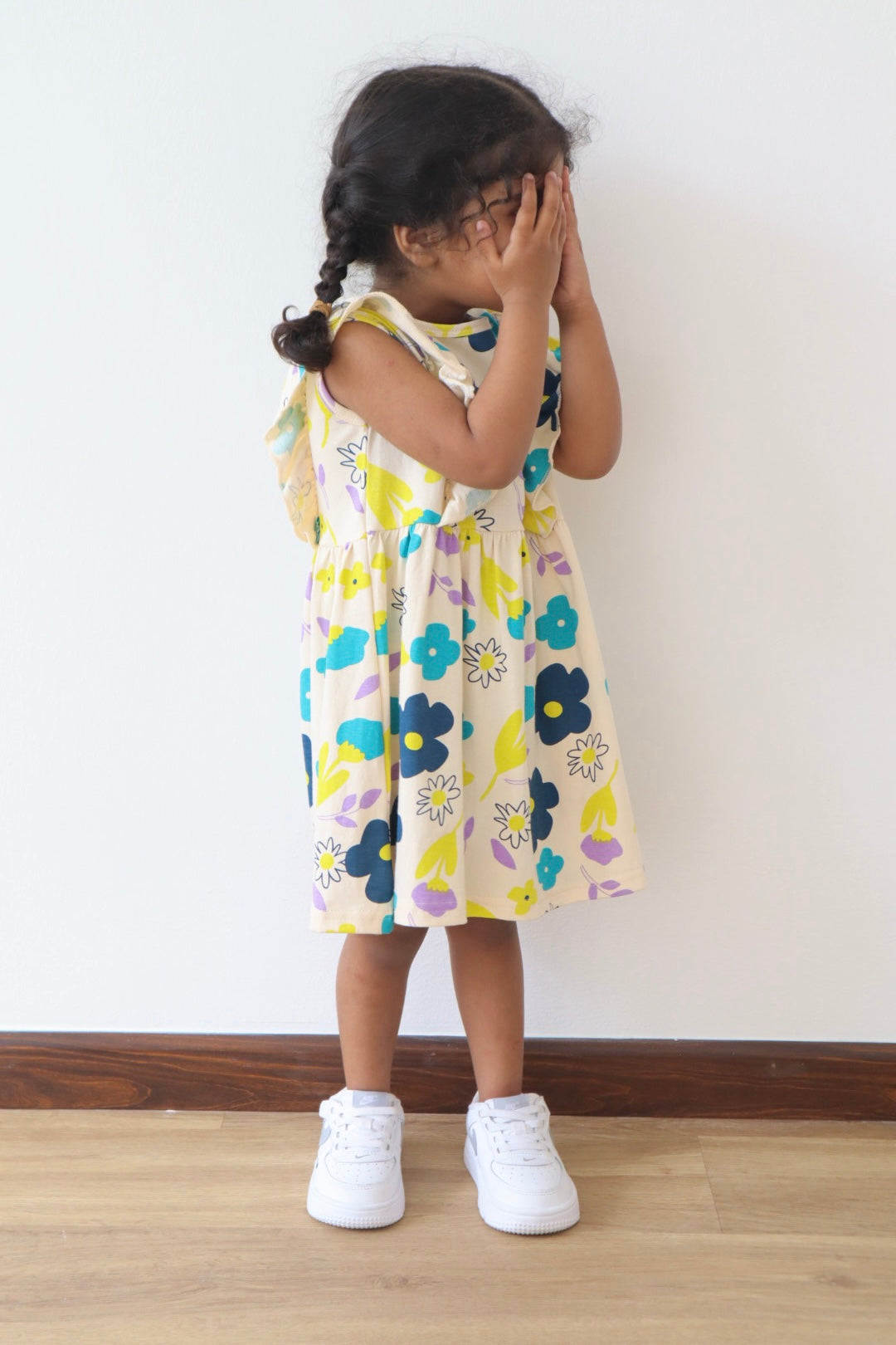Floral Symphony Frill Dress