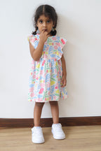 Pastel Petals Frill Dress