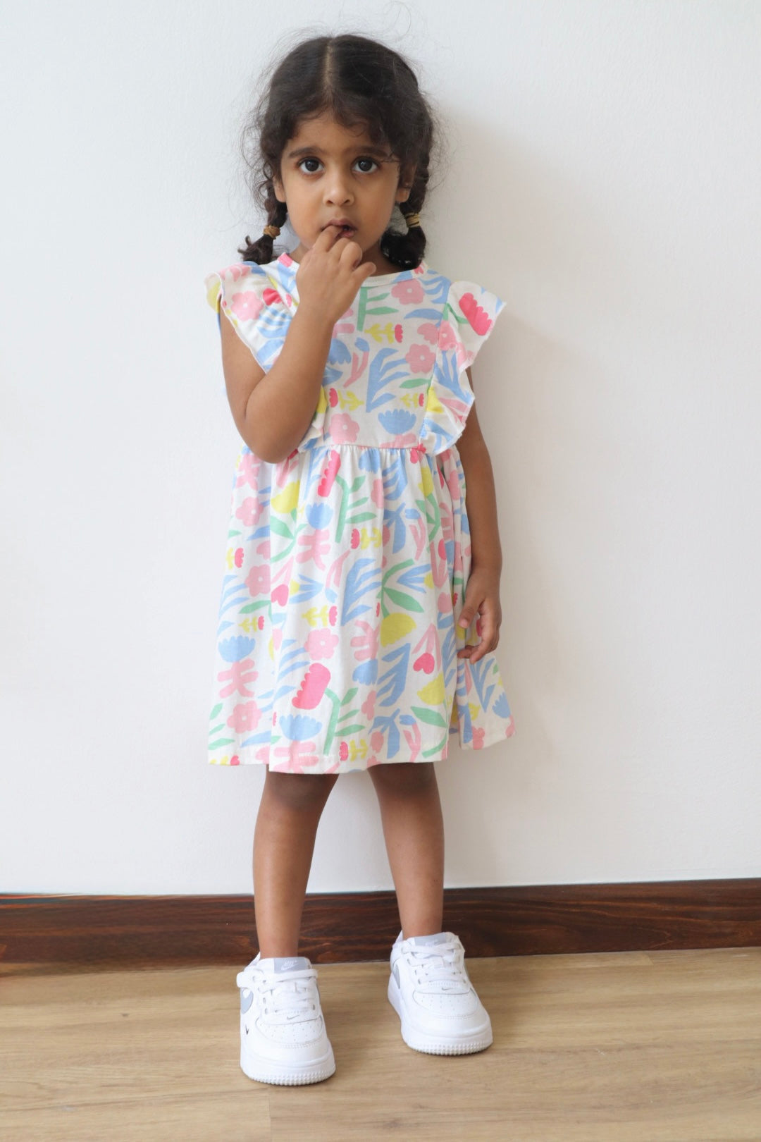 Pastel Petals Frill Dress